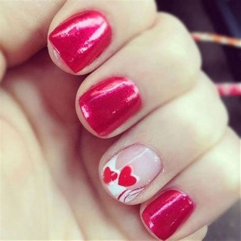 Totally Comfy Valentines Nail Designs Short Nails 17