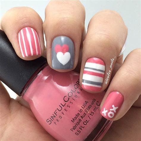 Totally Comfy Valentines Nail Designs Short Nails 43