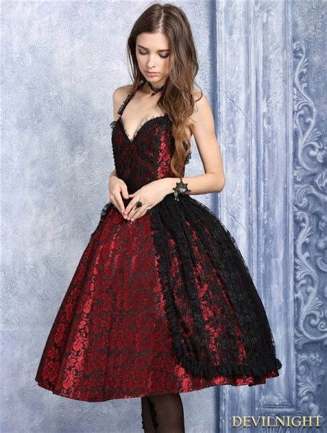 Totally Cute Red And Black Dress 06
