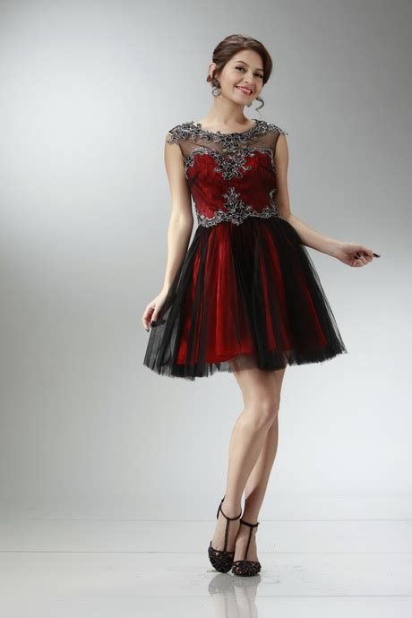 Totally Cute Red And Black Dress 13