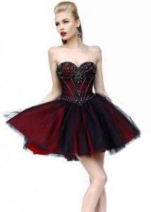 Totally Cute Red And Black Dress 20