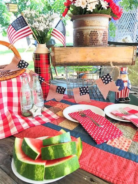 Totally Cute Rustic 4th Of July Decorations 15