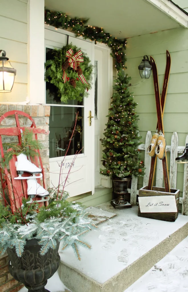 14 Ideas for Decorating Your Winter Home to Add the Personal Touch to Your Front Porch 04