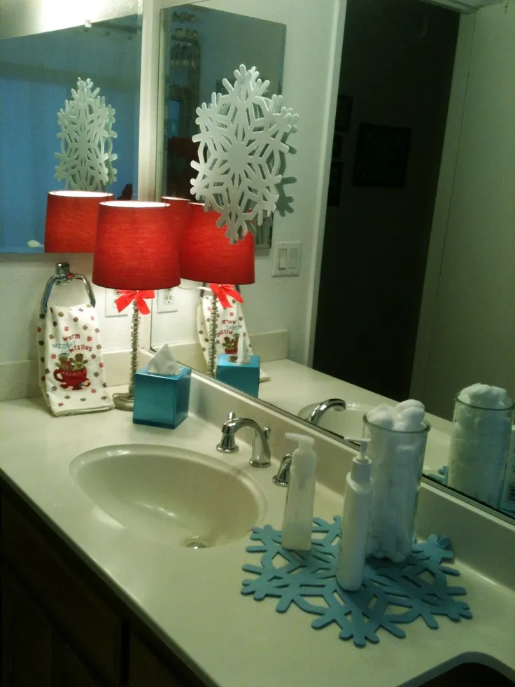 15 Best Christmas Bathroom Decoration Ideas For This Winter 03