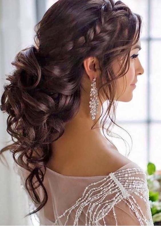 Romantic waves wedding hairstyles for guest