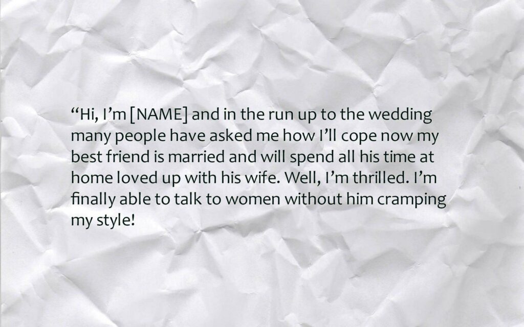 Simple Best Friend Wedding Speech