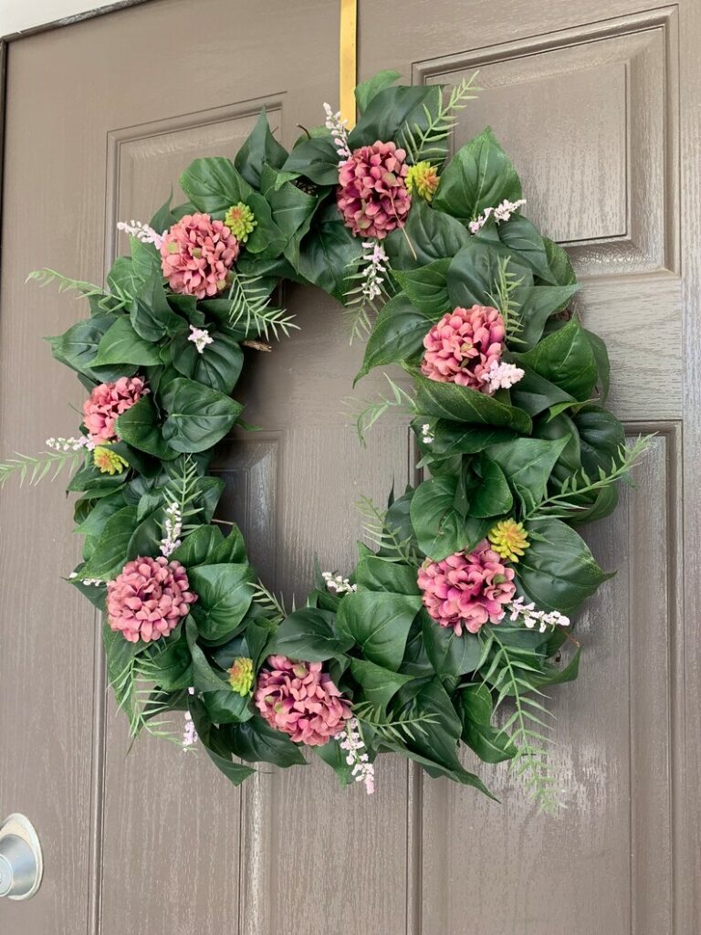 Carnations wreaths for front door