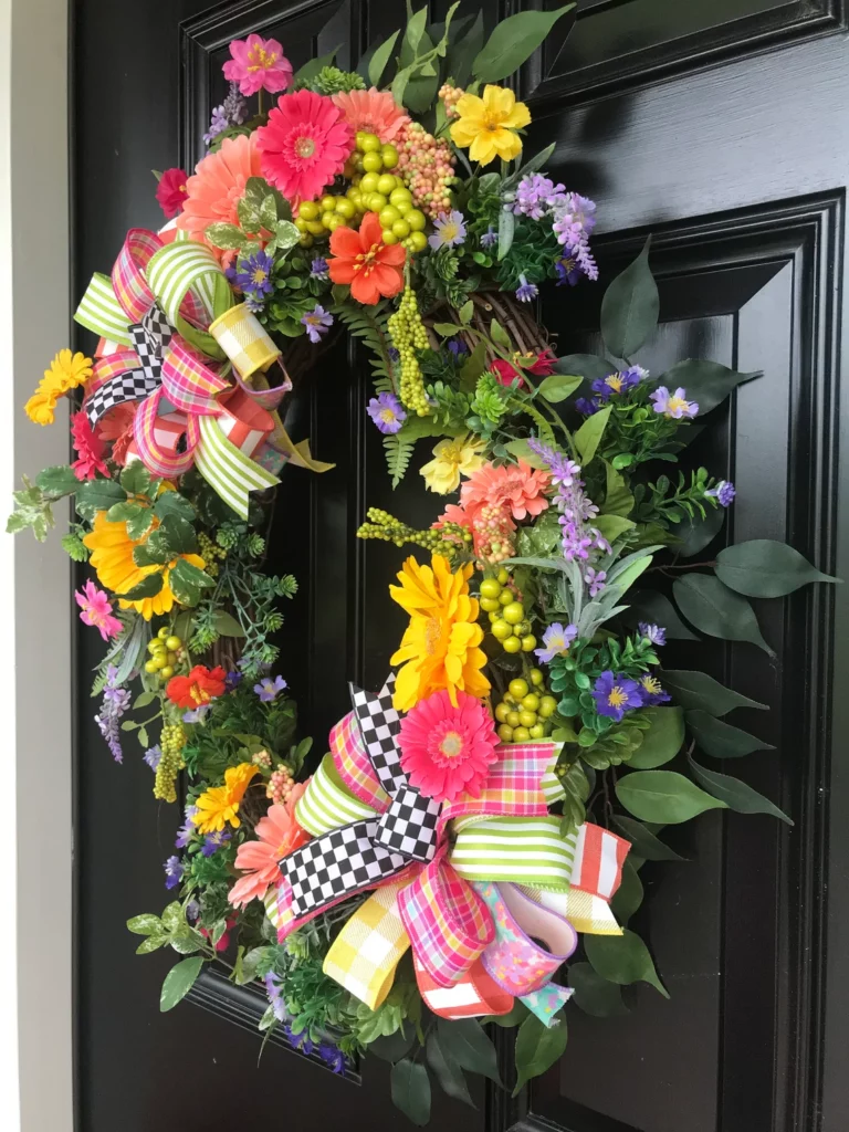 Gerbera daisies wreaths for fall and winter