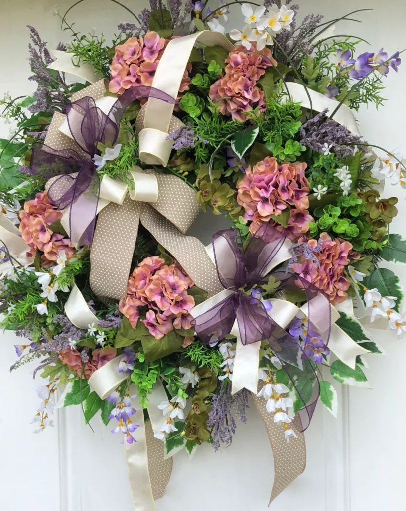 hydrangea wreaths for fall and winter