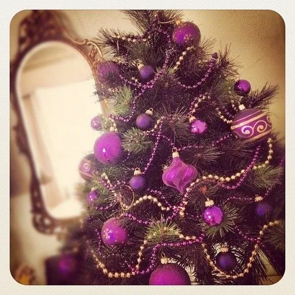 Best Christmas Tree with Purple Decorations 15