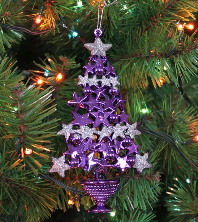 Best Christmas Tree with Purple Decorations 3