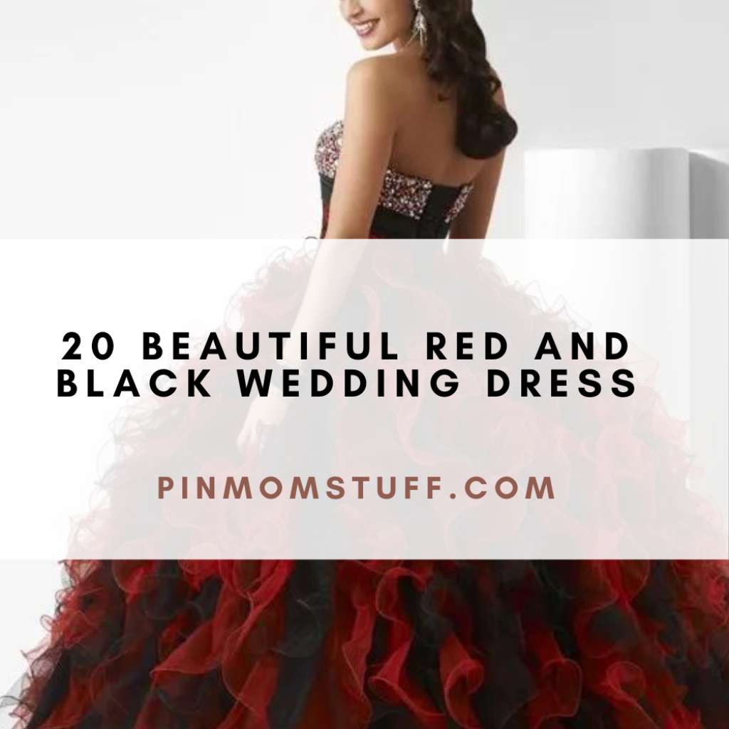 20 Beautiful Red And Black Wedding Dress